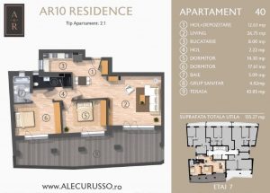 Apartament cu 3 camere Alecu Russo Residence