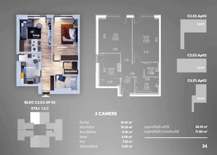 Arena Tower Residence - Plan 2d Apartament 2 Camere 1